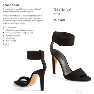 Vince ‘Gita’ suede ankle-strap sandals